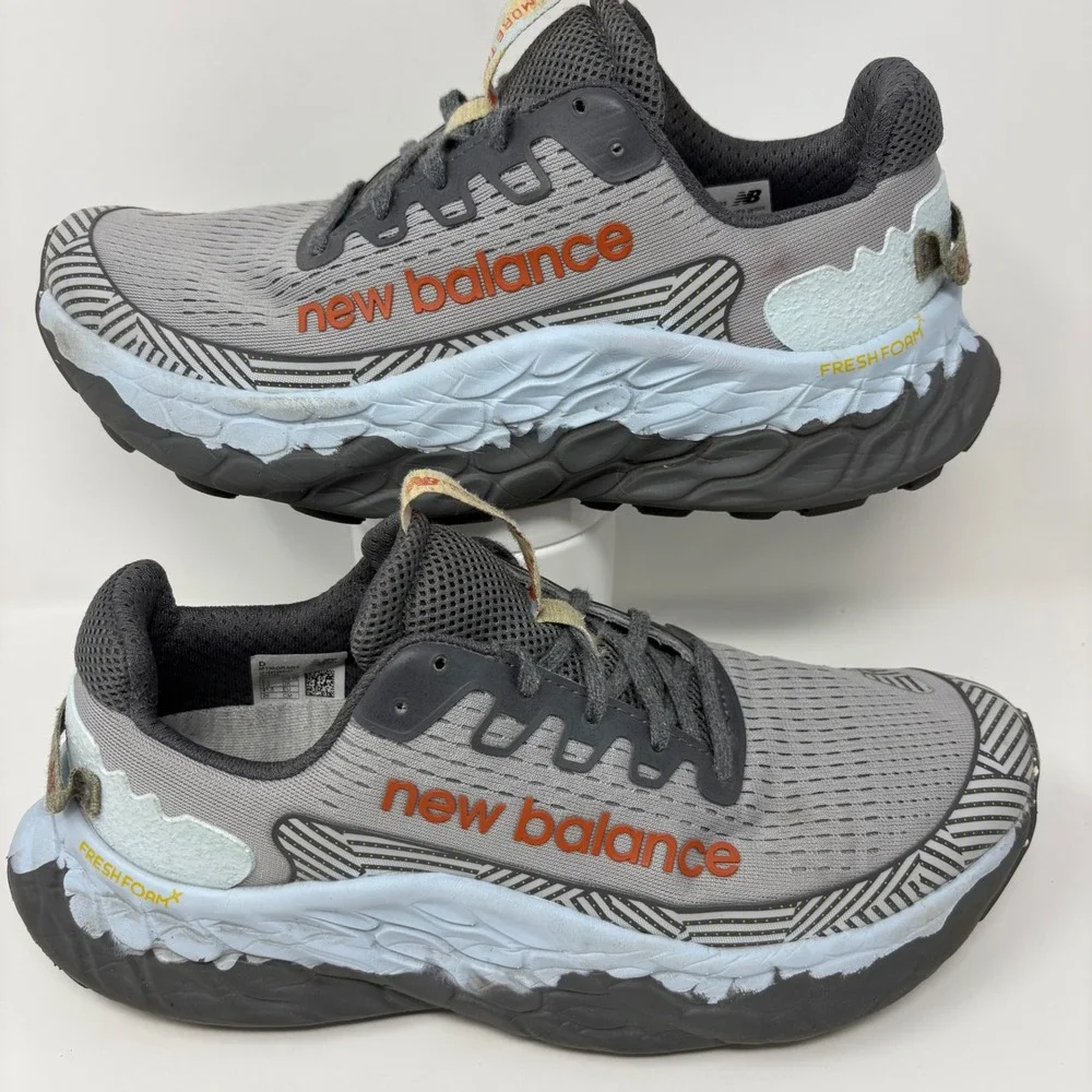 New Balance Fresh Foam X More Trail v3 Mens Size 8 Grey Blue Trail Running Shoes